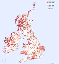 distribution map