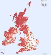 distribution map