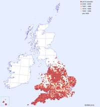 distribution map