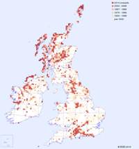 distribution map