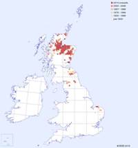 distribution map