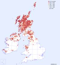 distribution map