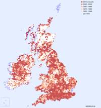 distribution map