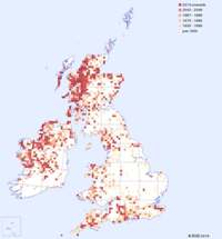 distribution map