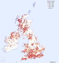 distribution map